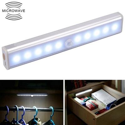 1.8 w 10 LEDs wit licht breed scherm intelligent menselijk lichaam sensor licht LED corridor kabinet licht USB opladen versie
