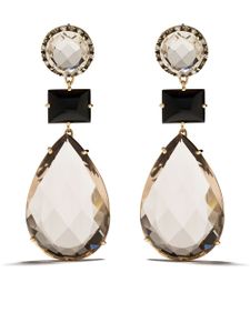 Brumani boucles d'oreilles pendantes en or 18ct - Noir