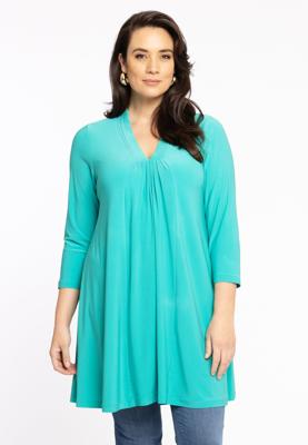 Yoek Tuniek wide bottom | Turquoise | Maat 50/52