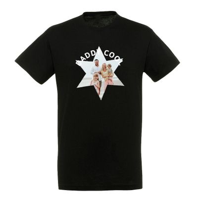 T-shirt voor mannen bedrukken - Zwart - XL