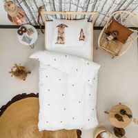 Snurk Amsterdam Dekbedovertrek Furry Friends FLANEL 140 x 200/220 cm incl. 1 kussensloop 60 x 70 cm - thumbnail