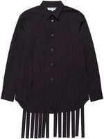 Comme Des Garçons Shirt chemise en coton à design plissé - Noir