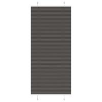 VidaXL Plissé rolgordijn 95x200 cm stofbreedte 94,4 cm polyester zwart