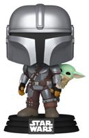 Star Wars: The Mandalorian and Grogu POP! Vinyl Bobblehead Figure The Mandalorian with Grogu 9 cm