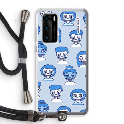 Gezichtjes: Huawei P40 Transparant Hoesje met koord