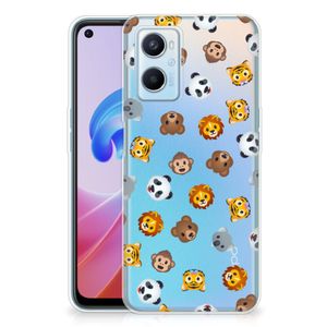 TPU bumper voor OPPO A96 | OPPO A76 Dieren Emojis