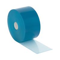 PVC strokengordijn - 200 x 2 mm / 50 m - PVC Polar - blauw/transparant - glad