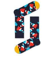 HAPPY SOCKS Happy Socks - Santa Love Smiley Multi Katoen Printjes Unisex - thumbnail