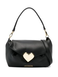 Love Moschino sac à main Gracious à fermoir cœur - Noir