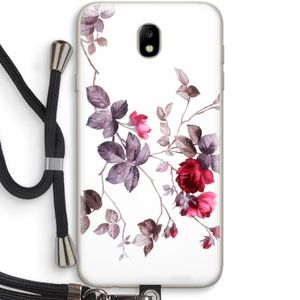 Mooie bloemen: Samsung Galaxy J7 (2017) Transparant Hoesje met koord