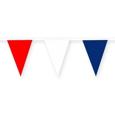 Rusland stoffen vlaggenlijn/slinger 10 meter van katoen Rusland stoffen vlaggenlijn/slinger 10 meter van katoen