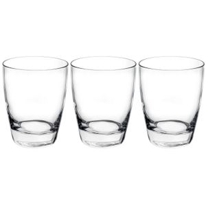 Set van 3x stuks tumbler waterglazen/drinkglazen transparant 280 ml