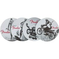Fender Vintage Ads 4-Pk Coaster Set Black and White - thumbnail