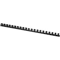 Q-CONNECT bindrug 14mm 21 rings 100 stuks zwart