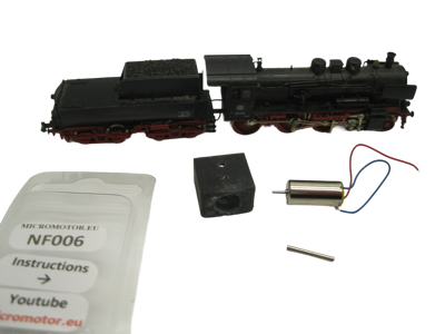 micromotor nf006G ombouwset voor Fleischmann BR38 Wannentender, BR50 Wannentender, u.a.