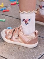 Sneakers met klittenband, kleutercollectie meisjes roze - thumbnail