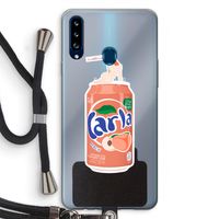S(peach)less: Samsung Galaxy A20s Transparant Hoesje met koord