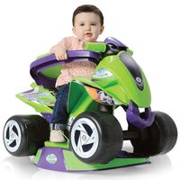 Injusa Loopauto quad 98 cm groen/paars - thumbnail