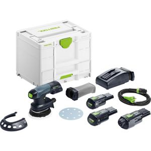 Festool ETSC 125 3,0 I-Set Accu Excenterschuurmachine 18V 3.0Ah in Systainer incl. ERGO Adapter - 578142