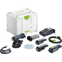 Festool ETSC 125 3,0 I-Set Accu Excenterschuurmachine 18V 3.0Ah in Systainer incl. ERGO Adapter - 578142