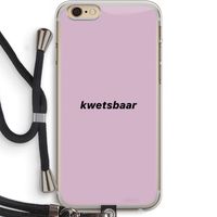 kwetsbaar: iPhone 6 PLUS / 6S PLUS Transparant Hoesje met koord