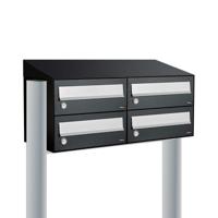 Allux Hive Set 2-Breed, 2-Hoog Met Dak Op Statief Zwart - 40030070_2x2ds