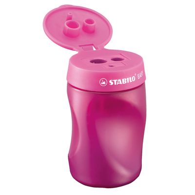 Stabilo easysharpener - 3 in 1 puntenslijper - links - roze