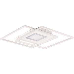 LED Plafondlamp - Plafondverlichting - Trion Avia - 36W - Aanpasbare Kleur - Afstandsbediening - Dimbaar - Mat Wit - Aluminium
