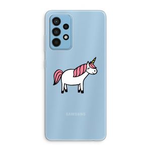 Eenhoorn: Samsung Galaxy A52 Transparant Hoesje