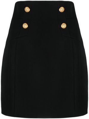 Balmain jupe crayon à boutons décoratifs - Noir