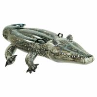 Opblaasbaar zwembadfiguur Intex Ride On Krokodil 86 x 20 x 170 cm