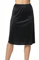 J&C lange onderrok dames 65cm - Jupon - Wit - Zwart - Huidskleur