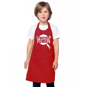 Master chef keukenschort rood kinderen   -