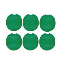 Party Lampion van papier - 6x - ronde vorm - groen - Dia 22 cm Party Lampion van papier - 6x - ronde vorm - groen - Dia 22 cm