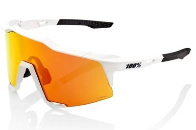 100% Speedcraft Soft Tact Off White Bril - Rode gespiegelde lenzen 100% Speedcraft Soft Tact Off White Bril - Rode gespiegelde lenzen