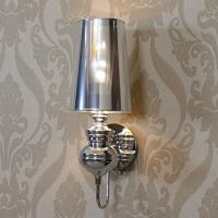 Eenvoudige moderne studie wonen slaapkamer bed lamp mode creatieve corridor gangpad foyer wand lamp maat: M (zilver)