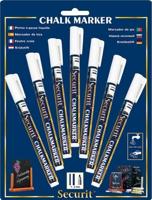 Krijtstift securit sma-100 rond 1-2mm wit