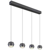 Globo Ronde hanglampMarthy grijs Ø 10cm - 15209-4