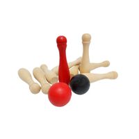 Outdoor Play houten bowlingset 11-delig - thumbnail