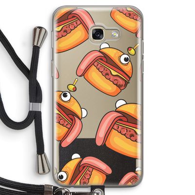 Hamburger: Samsung Galaxy A5 (2017) Transparant Hoesje met koord