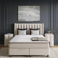 Boxspring Met Opbergruimte Blackpearl Beige 180x210 Cm Met Opbergruimte Dekbed Discounter - Dekbed-Discounter.nl