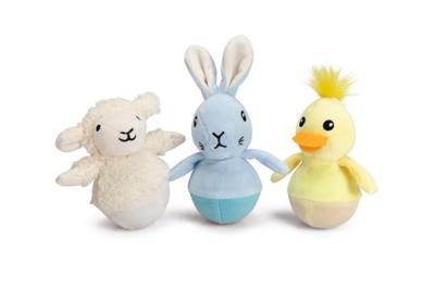 Beeztees Beeztees Paas Wobblers Pluche Assorti 7x7x10cm