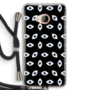 Eyes pattern: HTC U Play Transparant Hoesje met koord