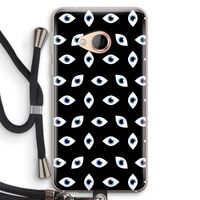 Eyes pattern: HTC U Play Transparant Hoesje met koord