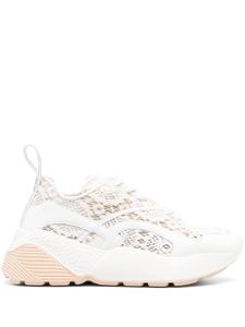 Stella McCartney baskets Eclypse en dentelle - Blanc