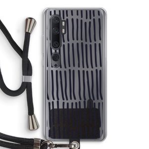 Moroccan stripes: Xiaomi Mi Note 10 Transparant Hoesje met koord
