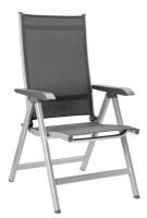 Basicplus zilver antraciet verstelbare fauteuil - Kettler