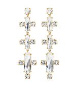 Roxanne Assoulin boucles d'oreilles The Icicle serti de cristaux - Blanc