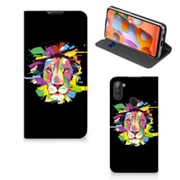 Samsung Galaxy M11 | A11 Magnet Case Lion Color - thumbnail