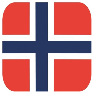 Bierviltjes Noorwegen - 30x stuks - Europa - vierkant - landen thema - 9x9 cm